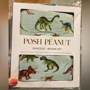 Posh Peanut Swaddle and Beanie Set